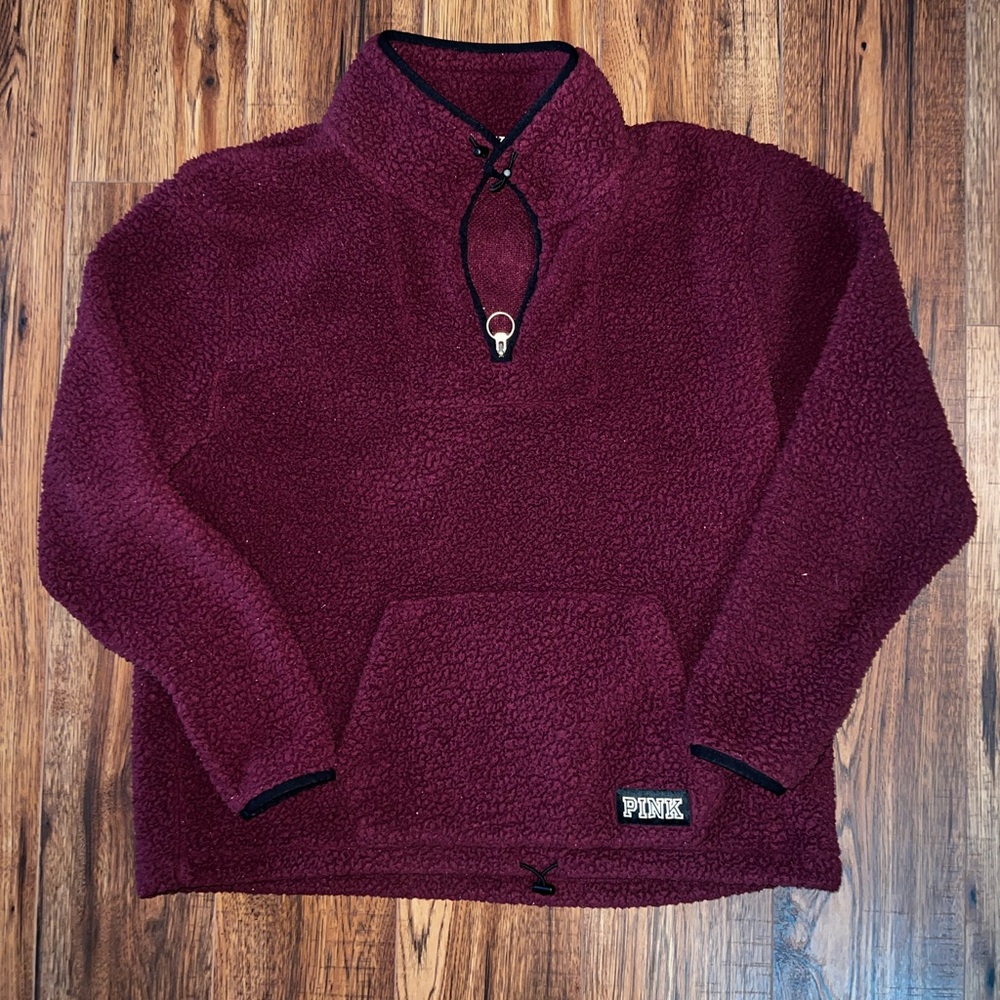 PINK Victoria’s Secret quarter zip fleece large